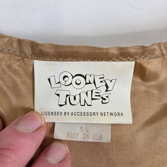 Looney Tunes Vest Unisex M/L Bugs Taz Daffy Elmer Tweety Bird Made USA Vintage - Picture 3 of 5